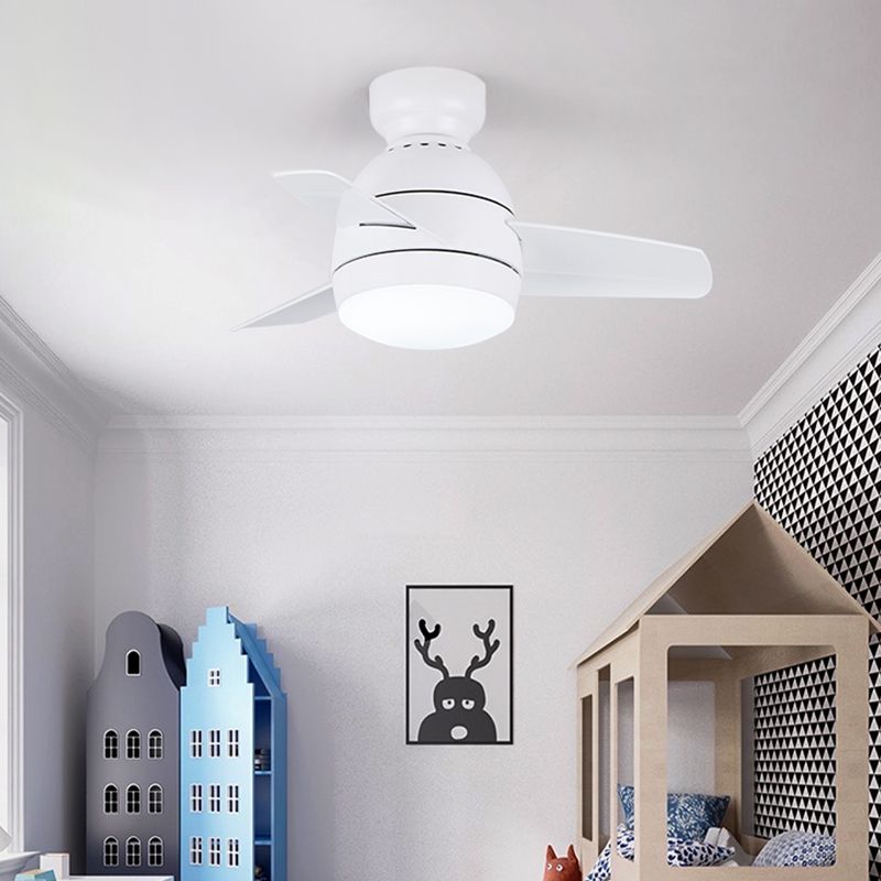 Modern Style Ceiling Fan Lamp Metal 1 Light Ceiling Fan Lighting for Children's Room