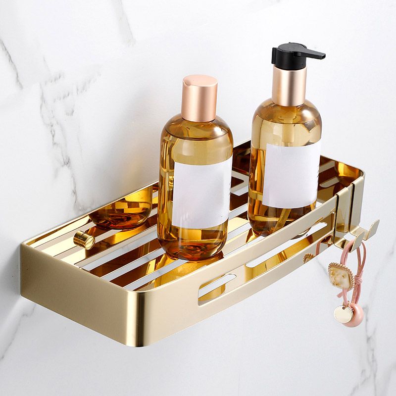 3-Piece Modern Bath Hardware Set in Stainless Steel, Bath Shelf