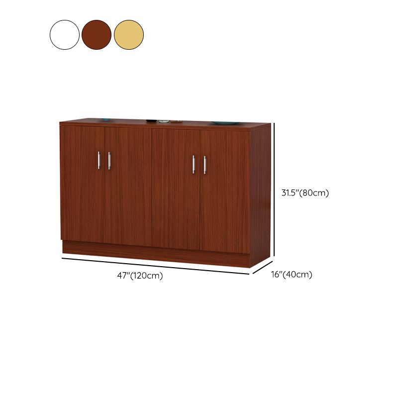 Contemporary Dining Server Adjustable Shelving Sideboard Cabinet with Shelves