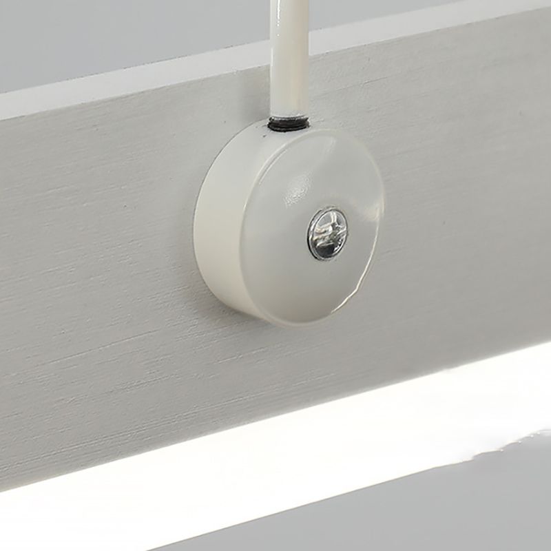 Aluminium witte kroonluchter licht geometrische led eenvoudige kroonluchter lamp voor slaapkamer