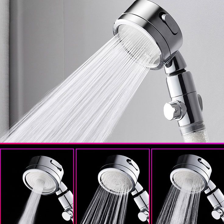 Modern Handheld Supercharged Shower Head Round 3 Setting Spray Head