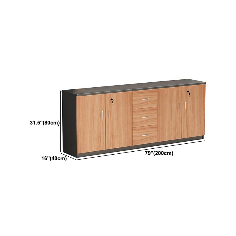 Modern Cabinet Wood Locking Drawers and Storage Lateral File Cabinet