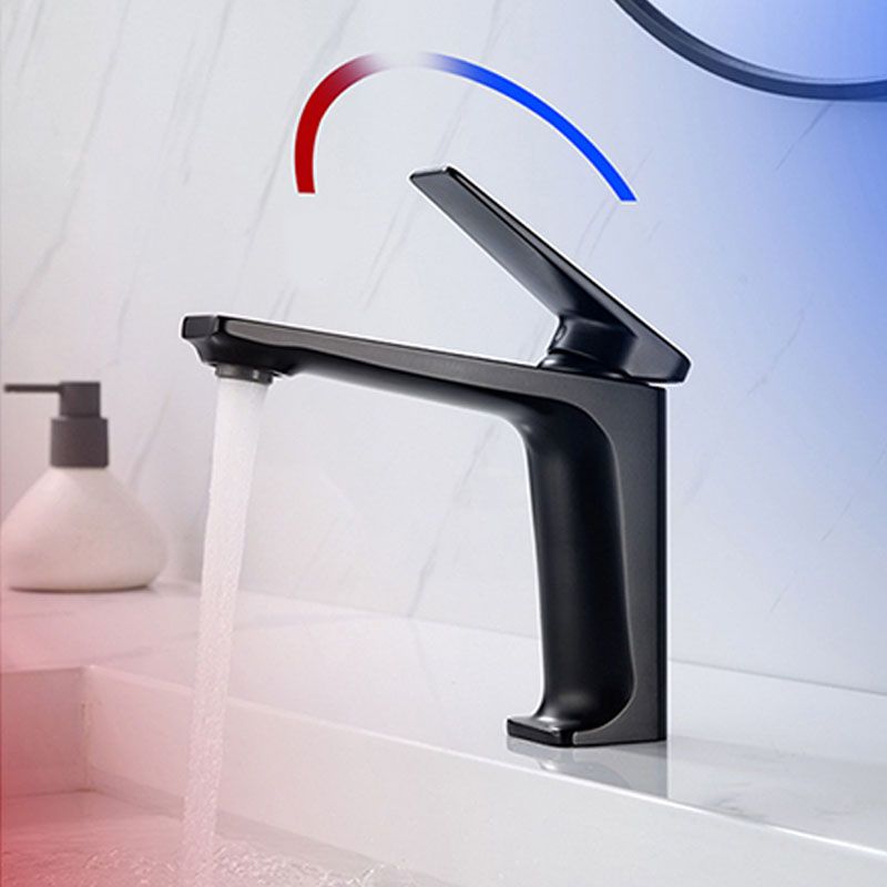 Modern Vessel Sink Faucet Lever Handle Copper Low Arc Vessel Faucet