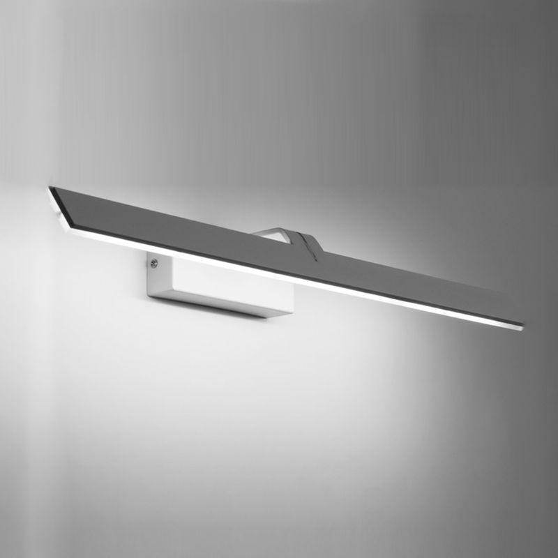 Forma lineal Medina de metal Diconce Moderno Moder Mirror de pared Montaje de pared Luz