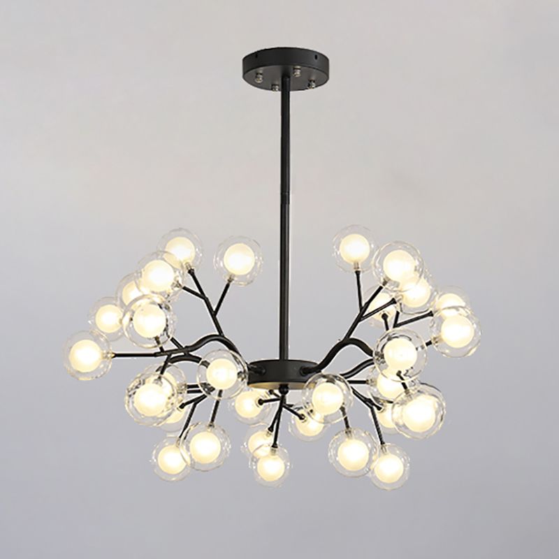 Metal Branch Shape Chandelier Nordic Style Fireflies Chandelier Chandelier pour le salon