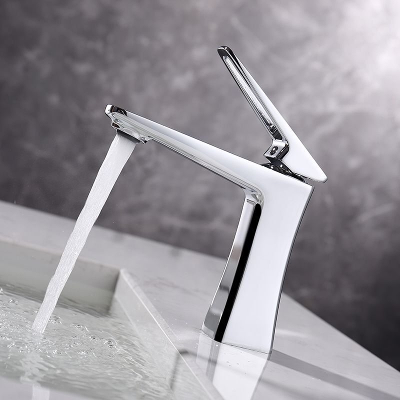 Glam Vessel Sink Faucet Brass Lever Handles with Drain Assembly Basin Lavatory Faucet