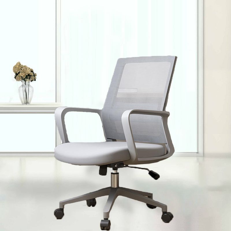 Modern Slide Chair Tilt Mechanism No Distressing Ergonomic Chair with Wheels