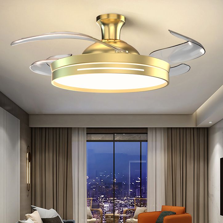 Contemporary LED Ceiling Fan Light Minimalist Flush Mount Light for Living Room