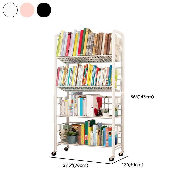 Scandinavian Metal Book Shelf Freestanding Standard Kids Bookcas