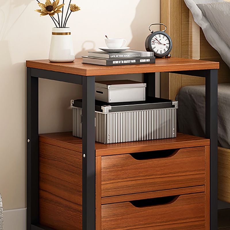 Wooden Accent Table Nightstand Contemporary Night Table for Bedroom