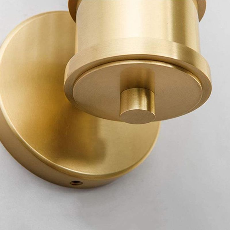 Gold 1 / 2 - Light Bathroom Vanity Lighting Iron and Glass Bath Sconce