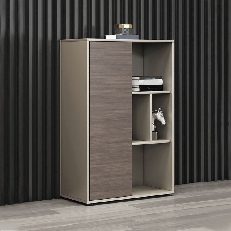 Scandinavian Vertical Filing Cabinet Wood Storage Filing Cabinet for Home Office