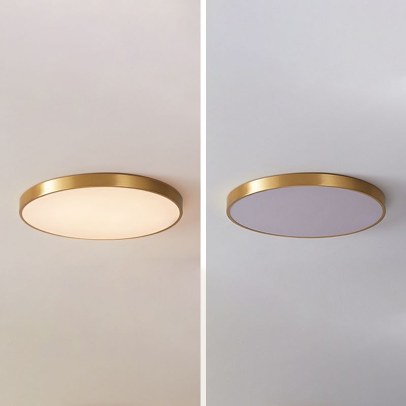 Gold Ceiling Light Fixture Modernism LED Flush Mount for Bedroom