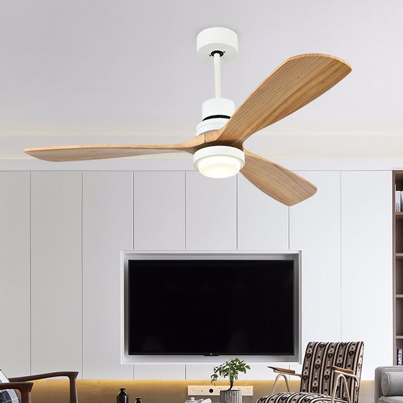 Luz de ventilador de techo del anillo acrílico Simplicidad 52 "W LED SALA DE LIMTURA DE MONTA