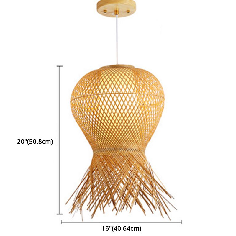 BEIGE TEIGE INCIDANTE CINDANTE CINESE CINESE 1 BULB BAMBOO BAMBOO LUCE PER TAVOLA