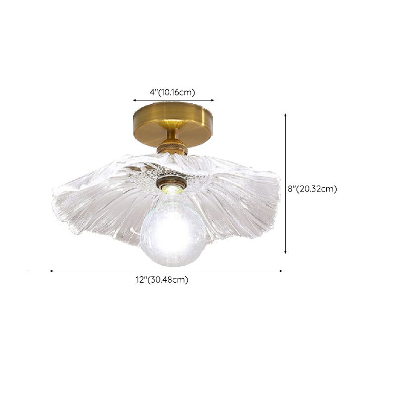 Nordic Style Ceiling Lamp Lotus Leaf Shape Ceiling Light for Living Room