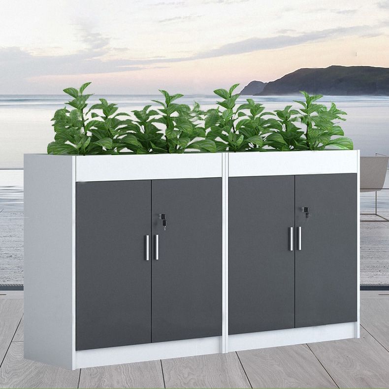 Nordic Style Filing Cabinet Wood Locking Storage Shelves Filing Cabinet