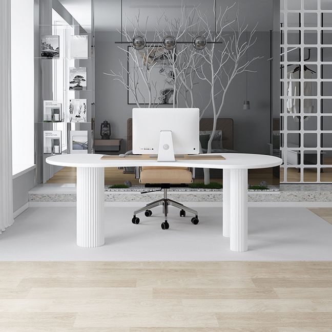 Wooden Writing Desk Contemporary Office Office Desk with Legs