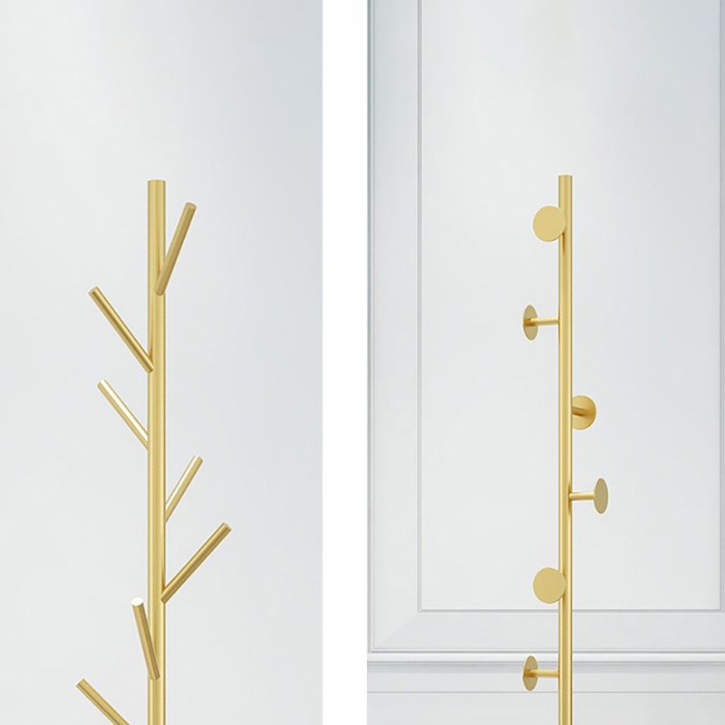 Gorgeous Coat Rack Solid Color Metal Entry Hall Tree with Coat Hooks