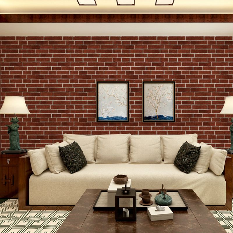 Bright Brickwork Wallpaper for Living Room Architecture Wall Covering, 57-1-sq ft