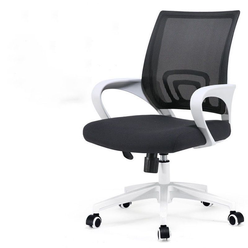 Contemporary Swivel Office Chair Microfiber Desk Mid Back Chair