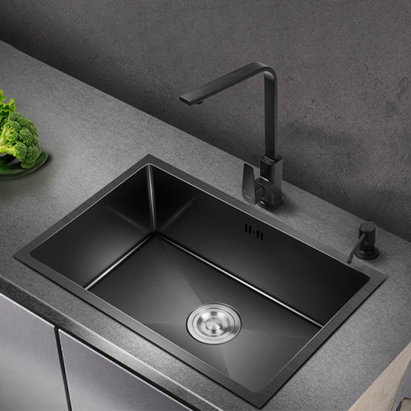 Classic Sink Stainless Steel Drop-In Friction Resistant Sink for Kitchen