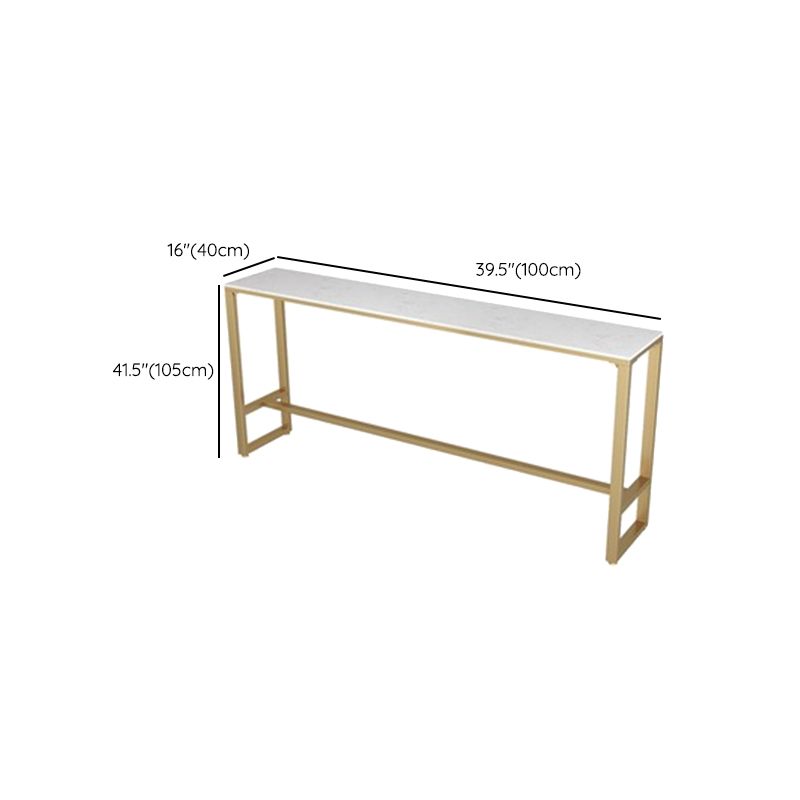 Wood Contemporary Style Rectangle Bar Wine Table for Living Room