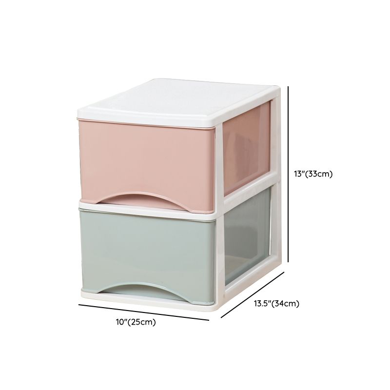 Filing Cabinet Plastic Lateral Color Panel File Cabinet with Drawers for Home Office