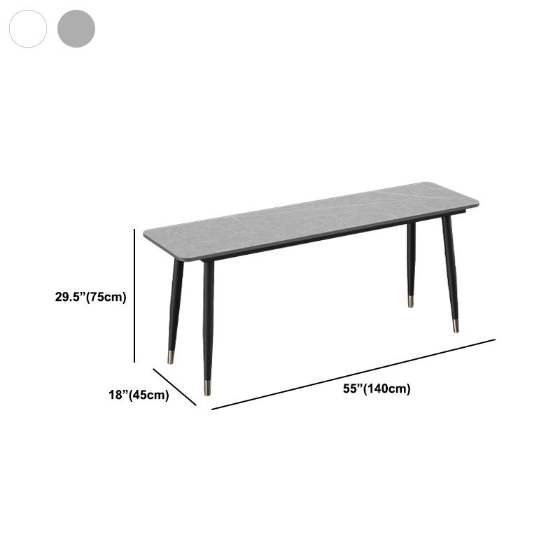 Rectangular Industrial Writing Desk Home Office Desk with Metal Legs