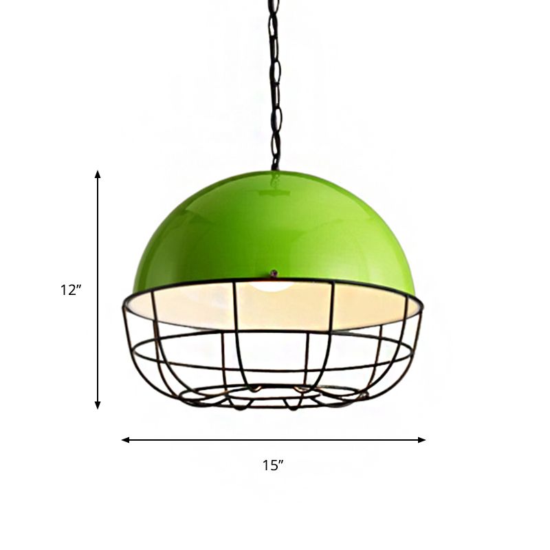 1 tête verte en dôme de lumière métal métal