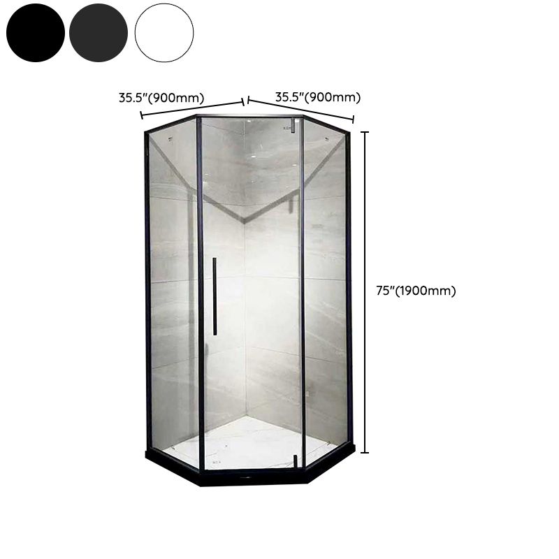 Pivot Transparent Shower Bath Door Transparent Shower Door with Door Handle