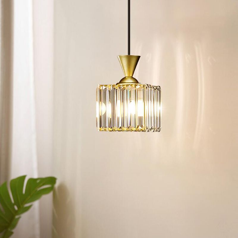 Crystal Hanging Light Modern Style Pendant Lighting Fixture for Dining Room