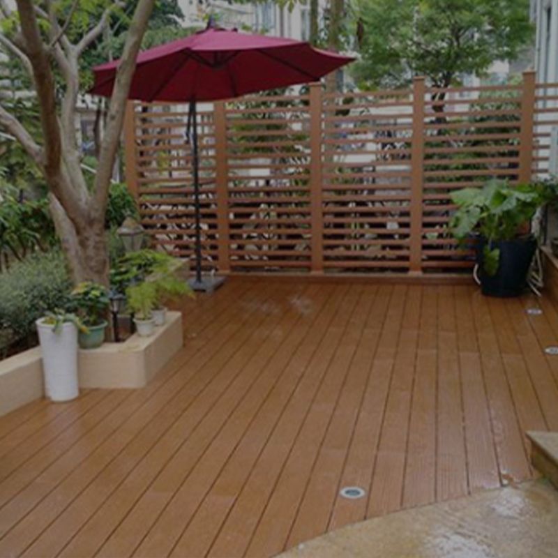 Smooth Water Resistant Floor Tile Rectangle Engineered Wooden Floor for Patio Garden