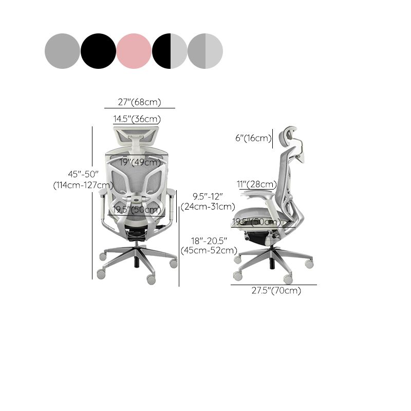 Modern Office Chair Removable Arms Adjustable Seat Height Swivel Chair with Wheels