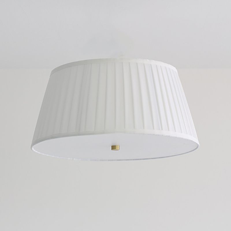 Luminaire encastré à tambour en tissu, plafonnier traditionnel pour salle à manger