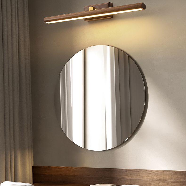 Wood Wall Mount Lamp Contemporary Vanity Wall Light Sconces for Bathroom