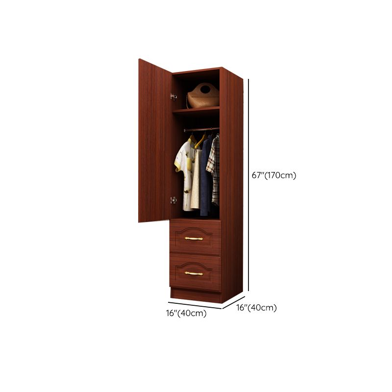 Manufactured Wood Kids Closet Modern 16"L X 16"W X 67"H Wardrobe Closet