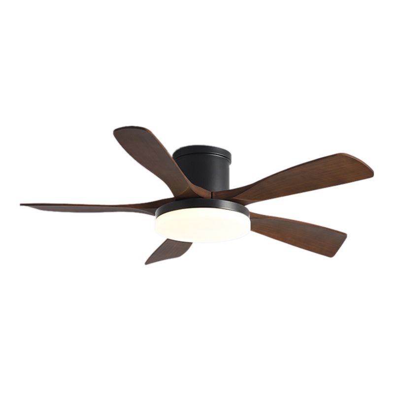 Minimalism LED Ceiling Fan 56" Metal Fan Lighting for Dining Room