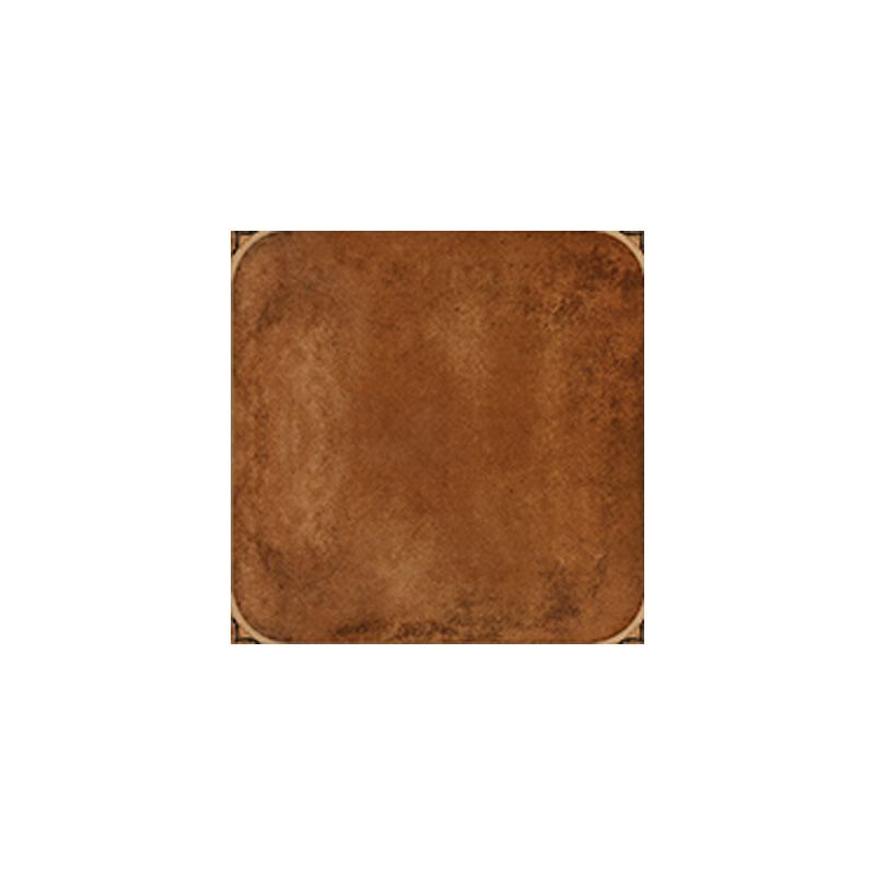 Vintage Square Singular Tile Brown Matte Tile for Drawing Room