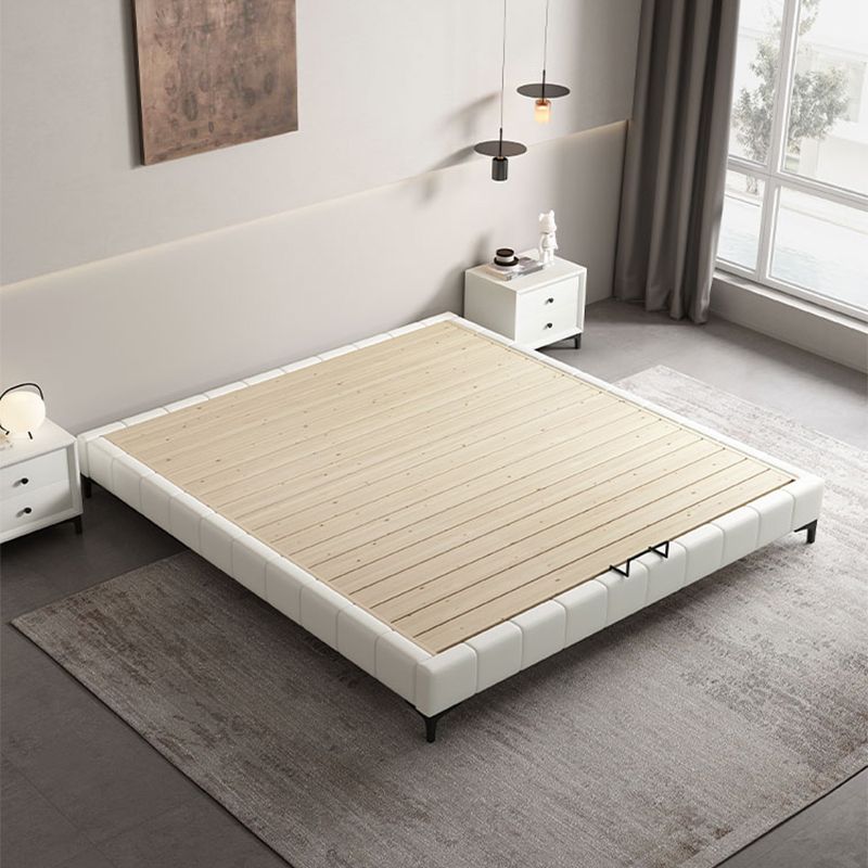 Modern White Platform Bed Frame Mattress Included Platform Bed