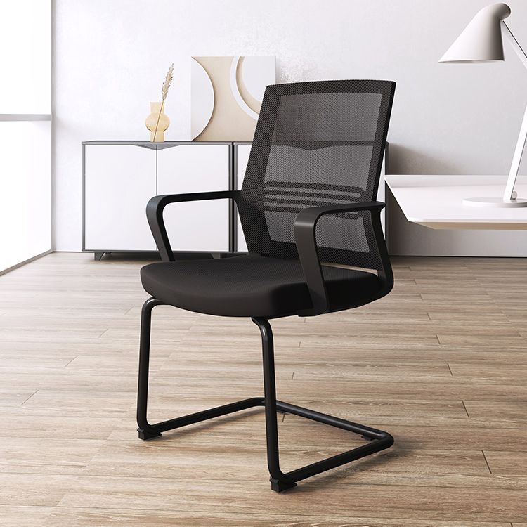 Modern Chair No Wheels Fixed Arms Upholstered No Distressing Desk Chair