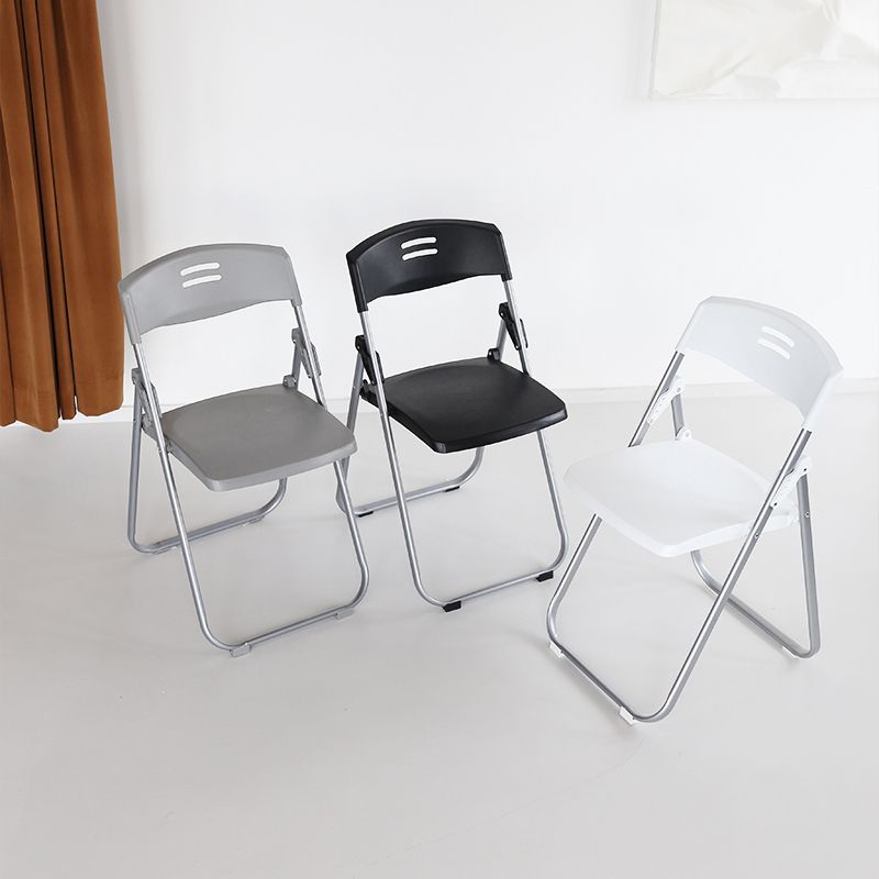 Modern Armless Conference Chair Plastic Low Back Folding Chair