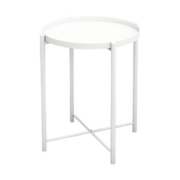 Contemporary Accent Table Nightstand Antique Finish Metal Nightstand