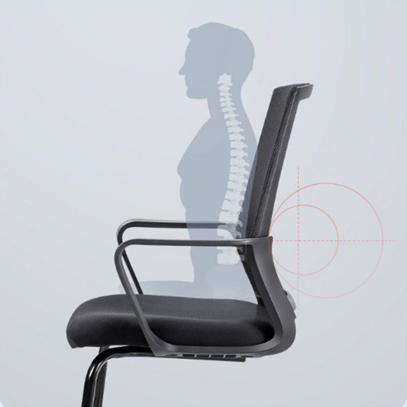 Modern Desk Chair Mid-back Ergonomic Office Chair Mesh Desk Chair