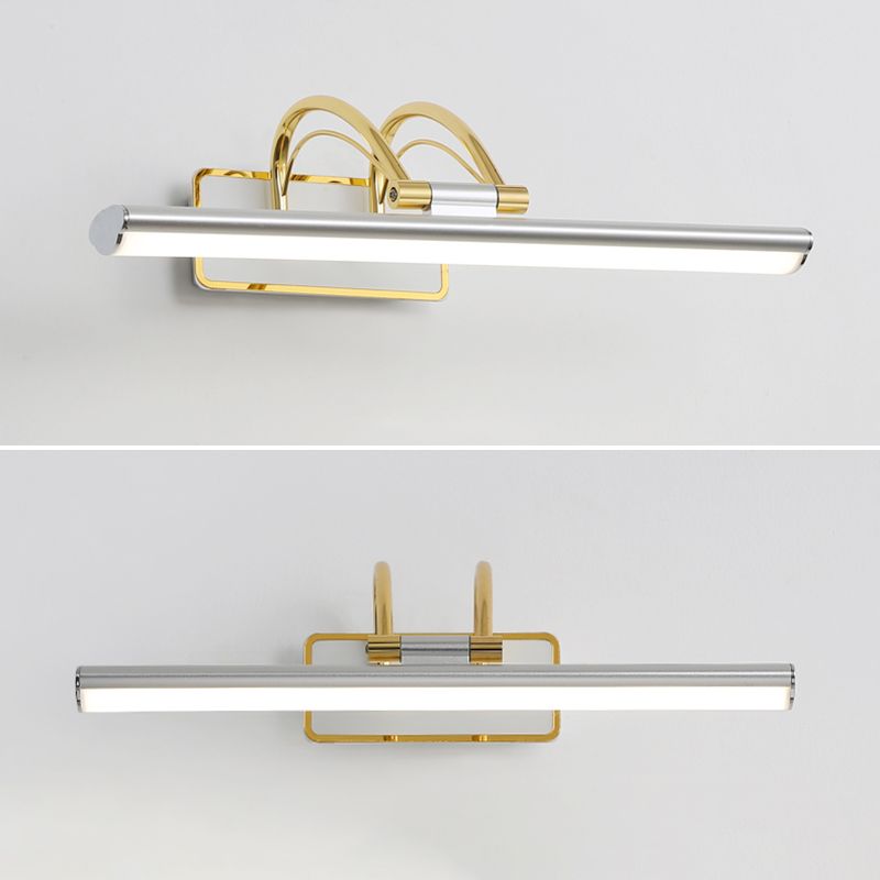 1-Light Tube Vanity Light Modern Style Metal Vanity Mirror Lights