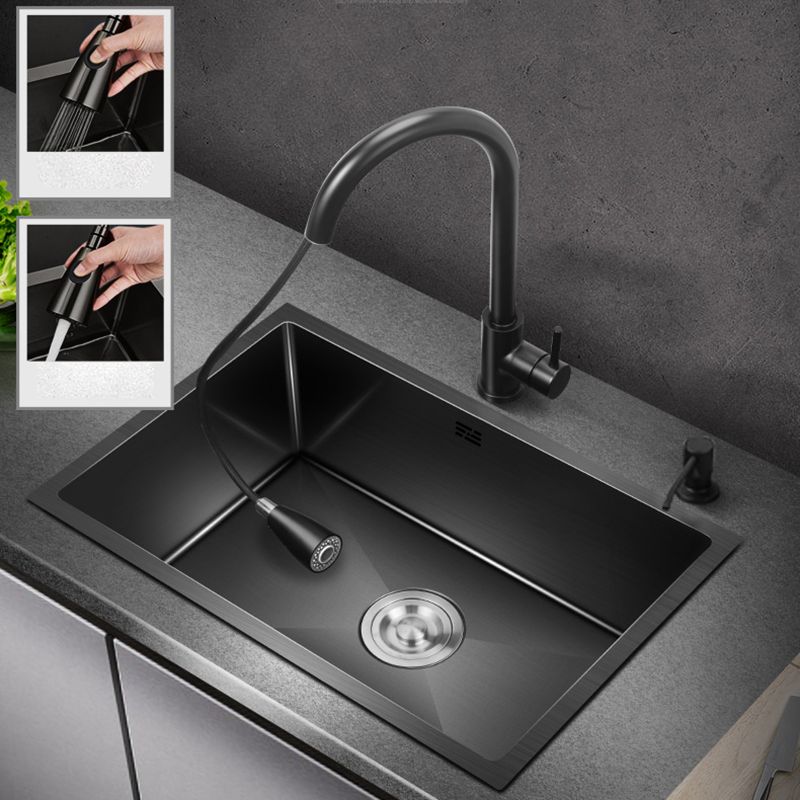 Classic Sink Stainless Steel Drop-In Friction Resistant Sink for Kitchen