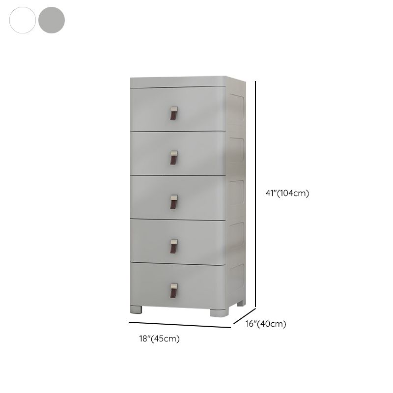 Modern Rectangle Kids Chest Home Plastic Kids Vertical Dresser