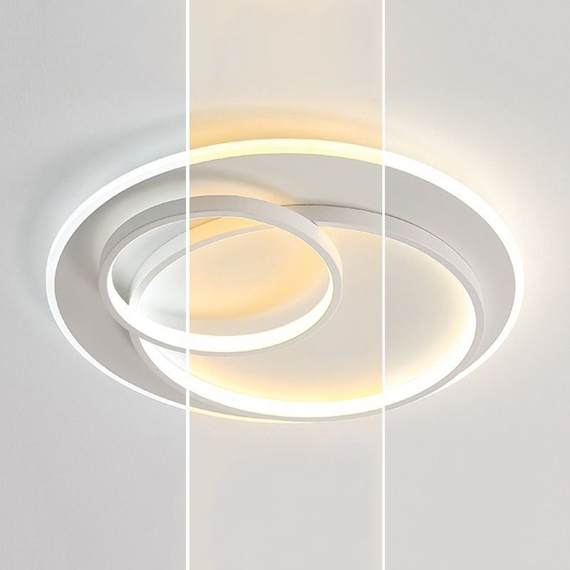 Modernism LED Ceiling Light White Flush Mount Lighting for Hallway