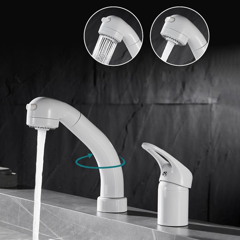 Contemporary Vessel Sink Faucet Lever Handles 2 Hole Faucets Low Arc Solid Brass Faucet