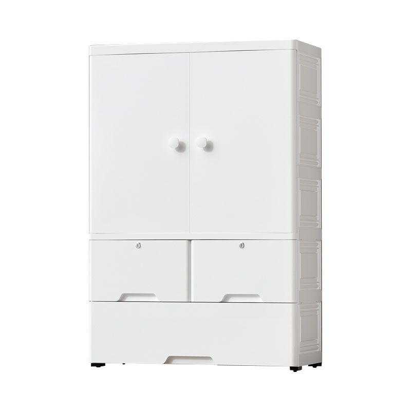 Scandinavian Kids Nightstand Plastic Nursery Dresser , 14.82 Inch W